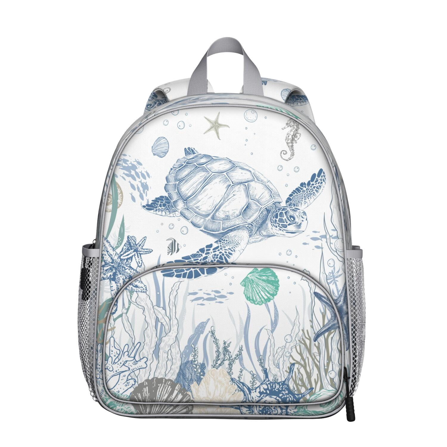 Cute Turtle Student Backpack – Sea Hawaiian Ocean Animal Tropical ...