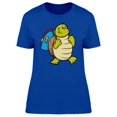 thumbnail image 1 of Cute Turtle Student Cartoon T-Shirt Women -Image by Shutterstock, Female Small, 1 of 2