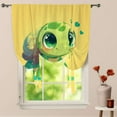 thumbnail image 1 of Cute Turtle Window Curtain for Living Room Roman Curtain Kitchen Tie-up Curtains Adjustable Drapes, 1 of 5