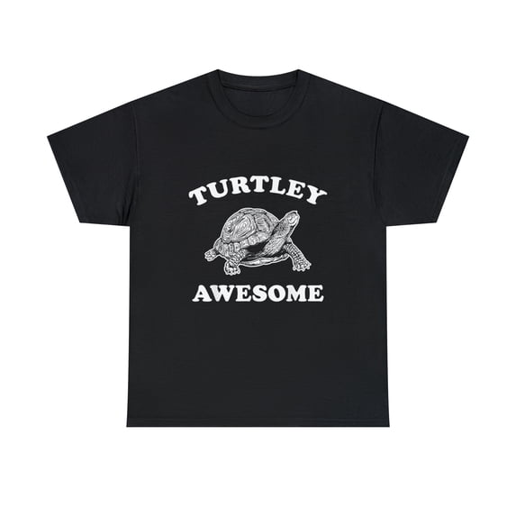 Cute Turtley Awesome Totally Awesome Smiling Turtle Pun T-Shirt