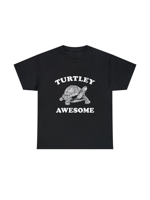 Cute Turtley Awesome Totally Awesome Smiling Turtle Pun T-Shirt