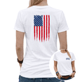 thumbnail image 1 of Cute USA Flag Back Print Independence Day Graphic Tees Women's Oversized T-shirt, 1 of 4