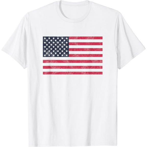 Cute USA Flag Red White Blue 4th of July Top T-Shirt