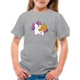 thumbnail image 1 of Cute Unicorn And Pumpkin Pals T-Shirt Juniors -Image by Shutterstock,  x-Large, 1 of 4