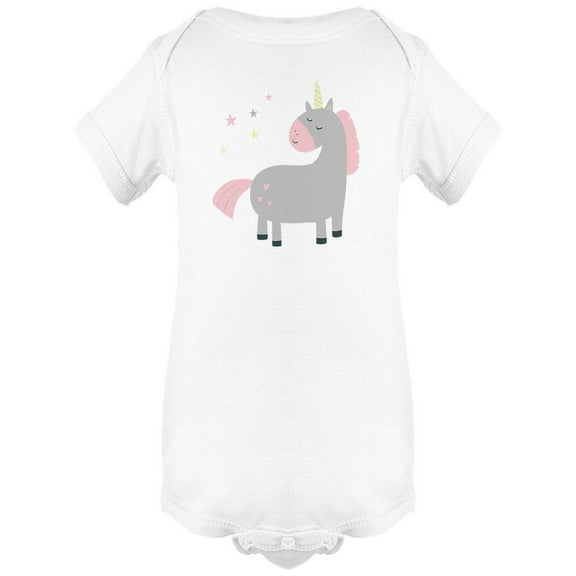 Cute Unicorn Cartoon Graphic  Bodysuit Infant -Image by Shutterstock,  Newborn