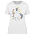 thumbnail image 1 of Cute Unicorn Cartoon T-Shirt Women -Image by Shutterstock, Female Large, 1 of 2