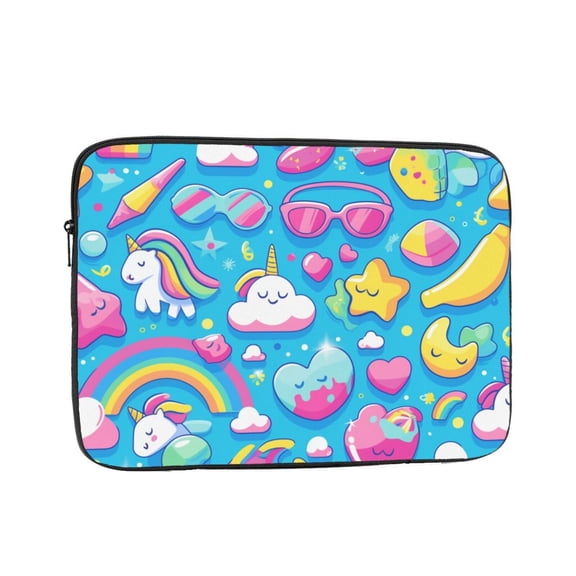 Cute Unicorn Clouds Laptop Sleeve Bag Compatible With MacBook Air / Pro iPad MateBook Tablet Surface HP Lenovo Dell ASUS Acer Laptop Computer Protective Size: 10 inch