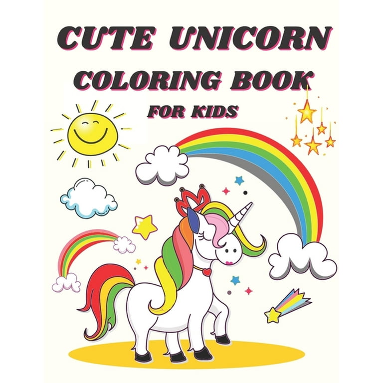 Unicorn Coloring Book For Girls 8-12: 50 Beautiful Unicorn Coloring Pages  For Kids (Large Print / Paperback)