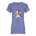 thumbnail image 1 of Cute Unicorn Dabbing Design Shaped Tee Women's -Image by Shutterstock, 1 of 2