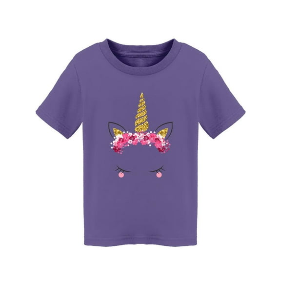 Cute Unicorn Face Design T-Shirt Toddler -Image by Shutterstock,  3 Toddler
