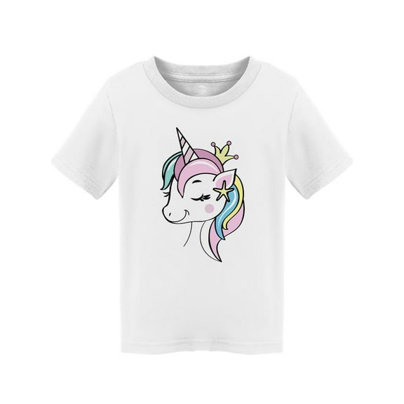 Cute Unicorn Head Design T-Shirt Toddler -Image by Shutterstock,  3 Toddler