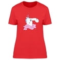thumbnail image 1 of Cute Unicorn Lovely Doodle T-Shirt Women -Image by Shutterstock, Female Small, 1 of 2