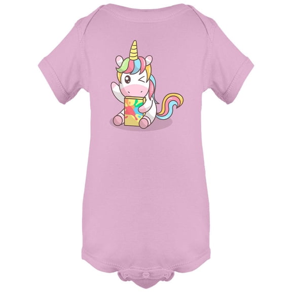 Cute Unicorn Mascot Bodysuit Infant -Image by Shutterstock,  24 Months