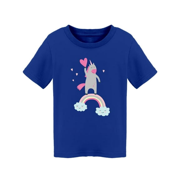 Cute Unicorn Over Rainbow T-Shirt Toddler -Image by Shutterstock,  5 Toddler