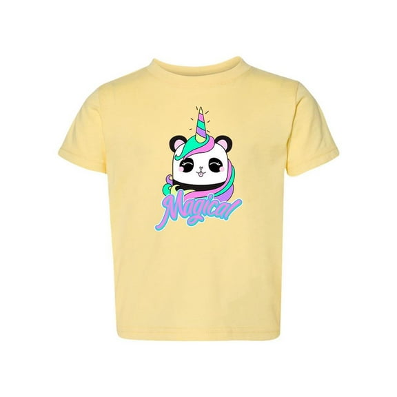Cute Unicorn Panda T-Shirt Toddler -Image by Shutterstock,  2 Toddler