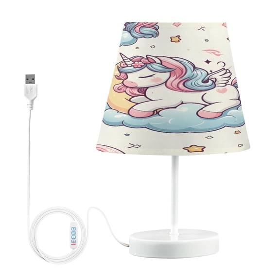 Cute Unicorn Pegasus Sleep Desk Lamp LED Table Nightstand Lamps with 3 Color Temperatures for Home Bedroom Living Room Decor 8x12