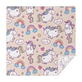 thumbnail image 1 of Cute Unicorn Rainbow Cloud Pattern Square Tablecloth,Waterproof Square Table Cover,Wipeable Spillproof Washable Table Cover for Home Kitchen Party Decor 52"x52"(132x132cm), 1 of 6