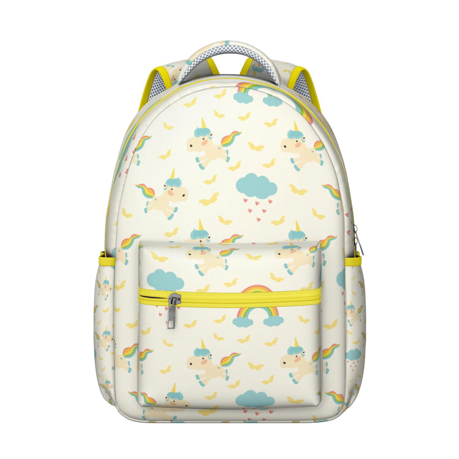 Cute Unicorn & Rainbow Pattern Waterproof Bookbag - Breathable & Ergonomic Backpack for College Students
