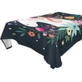 thumbnail image 1 of Cute Unicorn Rectangle Tablecloth, Dust Proof Anti Wrinkle Wipeable Table Cloth Tabletop foration of Dinner Kitchen Wedding Holiday Party 60"x120" Decor Gift, 1 of 7