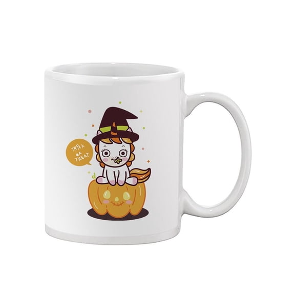 Cute Unicorn Trick Or Treat Mug - Image by Shutterstock,