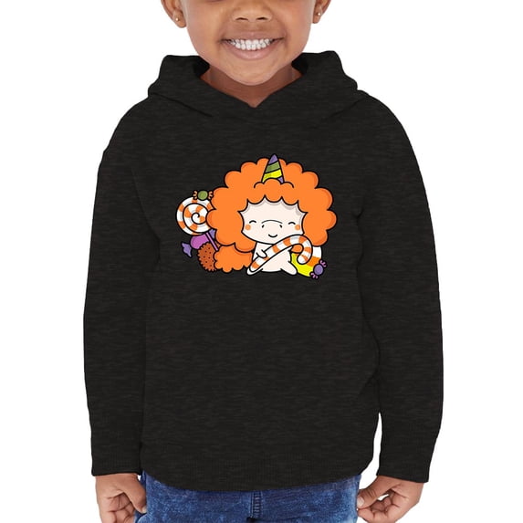 Cute Unicorn W Candy Hoodie Toddler -Image by Shutterstock, 4 Toddler