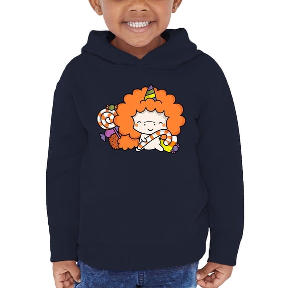 Cute Unicorn W Candy Hoodie Toddler -Image by Shutterstock, 4 Toddler