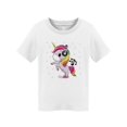 thumbnail image 1 of Cute Unicorn With Headphones T-Shirt Toddler -Image by Shutterstock,  2 Toddler, 1 of 4