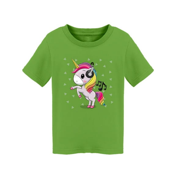 Cute Unicorn With Headphones T-Shirt Toddler -Image by Shutterstock,  2 Toddler