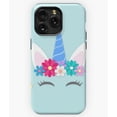 thumbnail image 1 of Cute Unicorn with Flowers Magical Creature Art A7185&nbsp;Phone Case for iPhone 11 to 17 Pro Max, 1 of 2