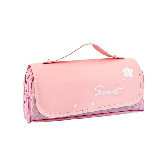 Cute Unisex Pencil Case Basic Stationery Storage Organizer for Office Home Study B