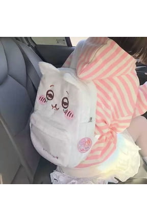 Cute Usagi Plush Backpack Chiikawa Hachiware Embroidered Backpack Large Capacity Bag Portable