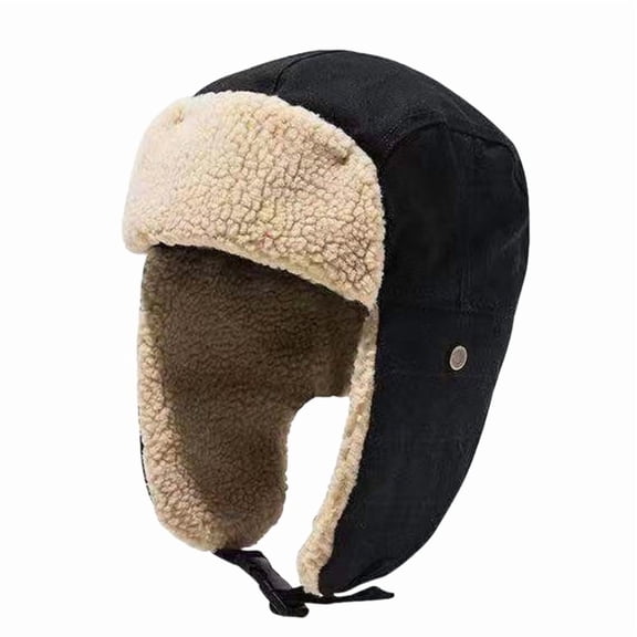 Cute Ushanka Hat for Autumn And Winter Earflaps Hat Winter Picture Props Thick Thicken Bucket Hat