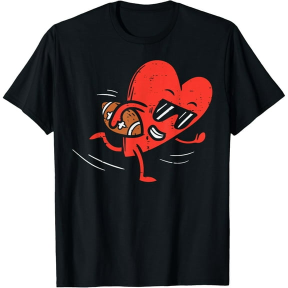 Cute Valentine Shirt Men Heart Graphic Casual T-shirt