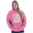 thumbnail image 1 of Cute Valentines Day Be My Love Muffin Hoodie Sweatshirt Women Brisco Brands 4X, 1 of 6
