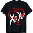 thumbnail image 1 of Cute Valentines Day Hearts Day Relationship T-Shirt, 1 of 4