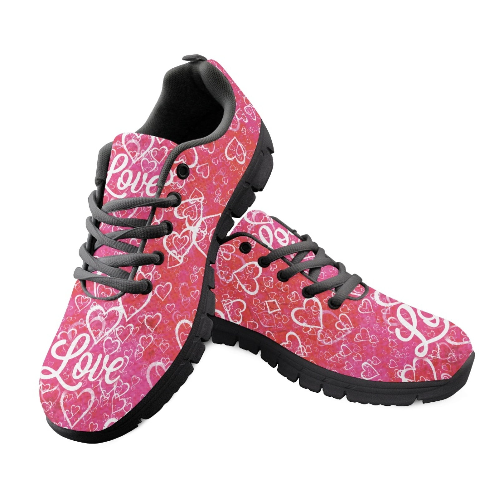 Cute Valentines Gift Pattern Women Sneakers Woman Flats Slip On Shoes