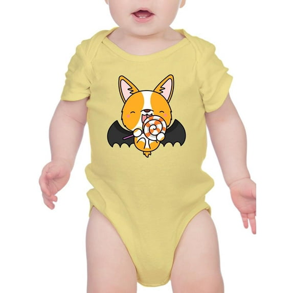 Cute Vampire Corgi Bodysuit Infant -Image by Shutterstock, Newborn