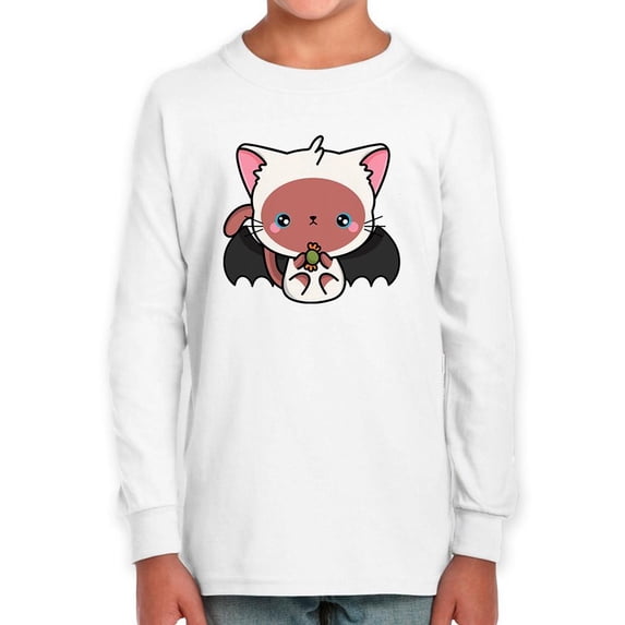 Cute Vampire Kitten W Candy Long Sleeve Toddler -Image by Shutterstock, 4 Toddler