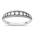thumbnail image 1 of Cute Vintage Bali Promise Ring .925 Sterling Silver Band Jewelry Female Male Unisex Size 7, 1 of 4
