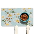 thumbnail image 1 of Cute Vintage Daisy Pet Feeding Mat - Absorbent Non-Slip Dog Food Mat - Waterproof Floral Pattern - Boho Daisy Aesthetic - Easy Clean for Senior Dogs, 1 of 4
