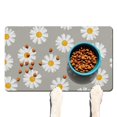 thumbnail image 1 of Cute Vintage Daisy Pet Feeding Mat - Absorbent Non-Slip Dog Food Mat - Waterproof Floral Pattern - Boho Daisy Aesthetic - Easy Clean for Senior Dogs, 1 of 7