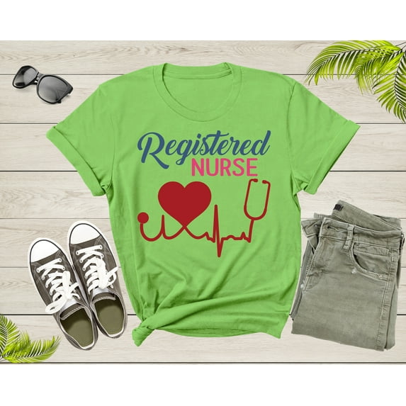 Cute Vintage Registered Nurse Graphic Design Gift For Women Men T-Shirt Pediatric Registered Nurse T Shirt Cool ER NICU Nurse Tshirt