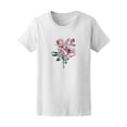 thumbnail image 1 of Cute Vintage Watercolor Flowers T-Shirt Women -Image by Shutterstock, Female Small, 1 of 2