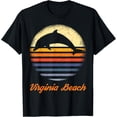 thumbnail image 1 of Cute Virginia Beach VA Dolphin Lover Dolphin Watching T-Shirt, 1 of 4