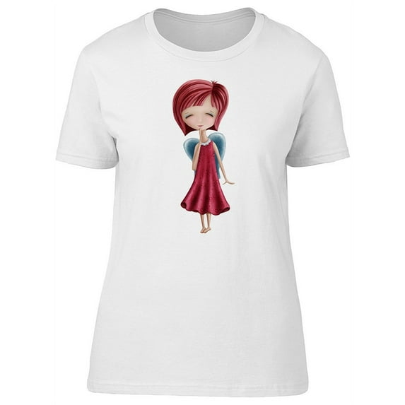 Cute Virgo Girl Zodiac Cartoon T-Shirt Women -Image by Shutterstock, Female Large