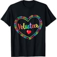thumbnail image 1 of Cute Volunteer Volunteering Staff Uniform Event Church Group T-ShirtMen and women, Black T-shirt, size: Extra large, 1 of 4