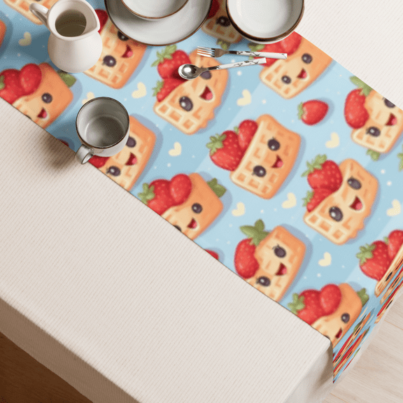 Cute Waffles Table runner