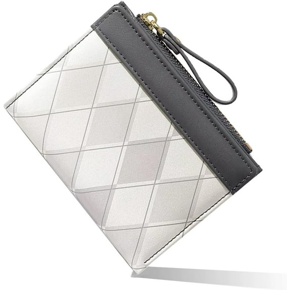 Cute Wallet, Small Womens Wallets with Credit Card Slots and Zip Pocket PU Leather Bifold Wallet for Girls and Women, Gift Giving and Daily Use (Pink)