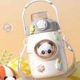 thumbnail image 1 of Cute Water Bottle with Strap and Straw, 22oz Aesthetic Kawaii Thermos, BPA-free Leak-proof Vacuum Insulated Water Bottles for Girls Sports Travel, 1 of 7