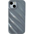 thumbnail image 1 of Cute Water Ripple Pattern Wave Shape Camera Lens Protection Soft Compatible with iPhone Case (Grey,iPhone 12 Pro), 1 of 14